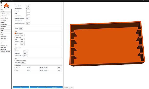 PILED 3D CAD MULTI TOOL