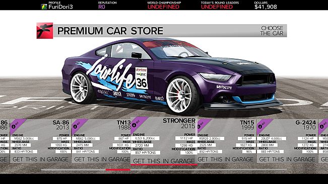 FURIDASHI - PREMIUM CARS PACK#1