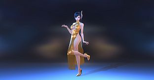 Angel Legion-DLC High-Slit Cheongsam (Orange)