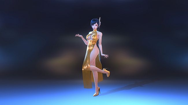 Angel Legion-DLC High-Slit Cheongsam (Orange)