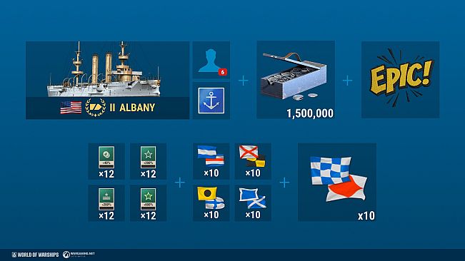 World of Warships — Starter Pack: Albany