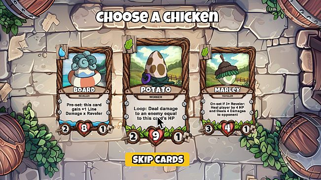 MegaChickens - Deckbuilder Roguelike