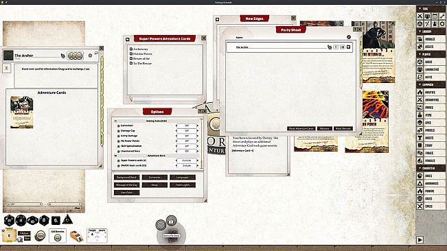 Fantasy Grounds - Supers Powers SWADE Adventure Deck Cards