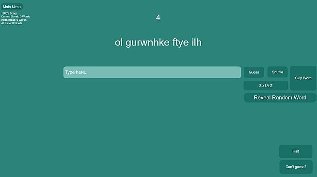 Shuffled Words