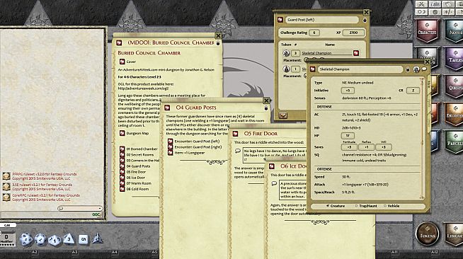 Fantasy Grounds -  Mini-Dungeon #001: Buried Council Chambers (PFRPG)