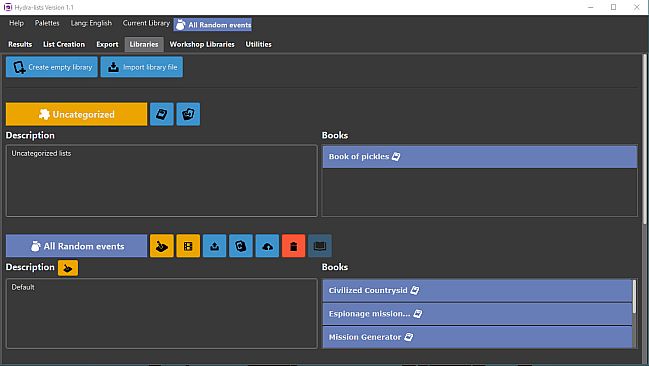 Hydra Lists: Roll Table Maker