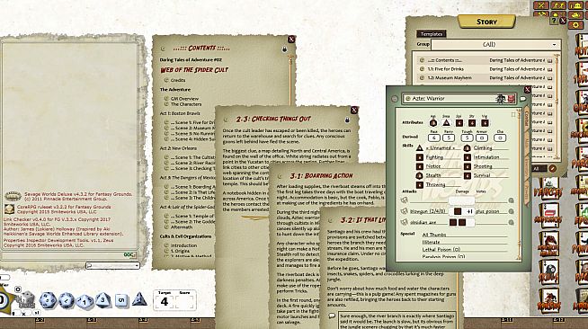 Fantasy Grounds - Daring Tales of Adventure #02 - Web of the Spider Cult (Savage Worlds)