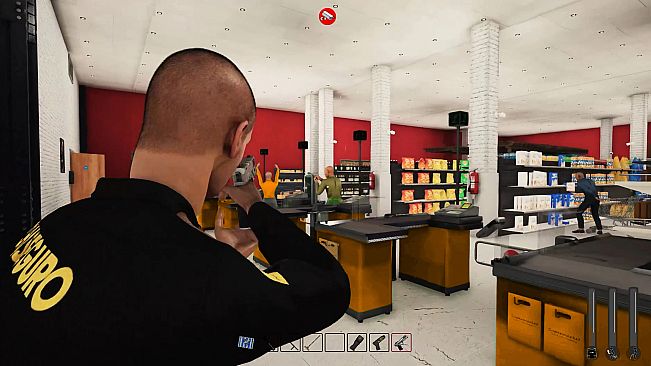 Supermarket Security Simulator
