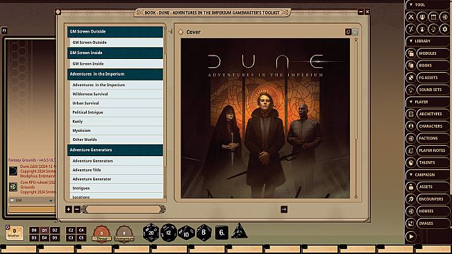 Fantasy Grounds - Dune - Adventures in the Imperium Gamemaster's Toolkit