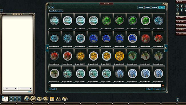 Fantasy Grounds - Portal Packs - Token Essentials: Magnificent Dragons