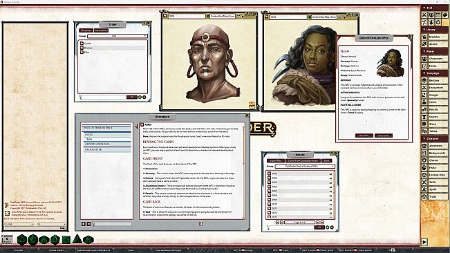 Fantasy Grounds - Pathfinder 2 RPG - Deck of Endless NPCs