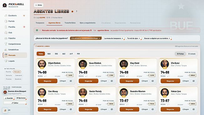 Pick & Roll Manager