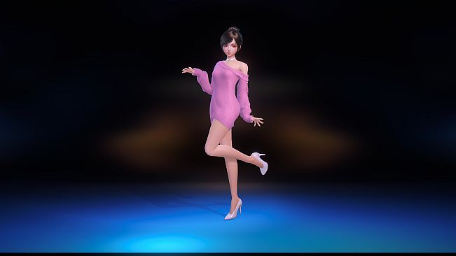 Angel Legion-DLC  Off-Shoulder Sweater (Purple)