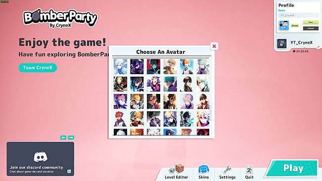 Bomber Party Anime Avatars DLC