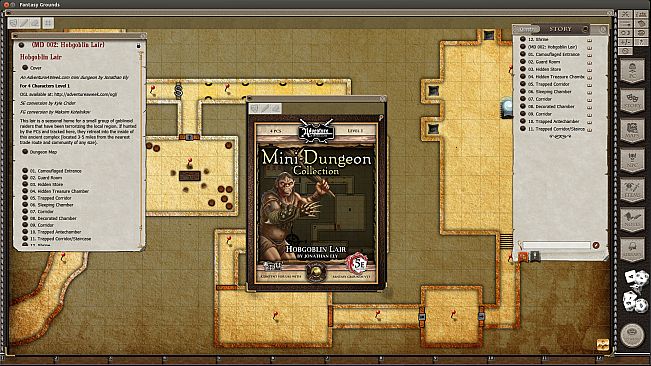 Fantasy Grounds - Mini-Dungeon Collection: Hobgoblin Lair (5E)