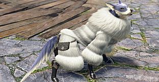 Monster Hunter Rise - "Canyne Fluffy Fur" Palamute layered armor set