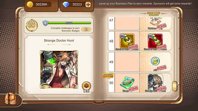 Cadria Item Shop - Business Pass