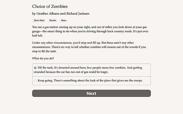 Choice of Zombies