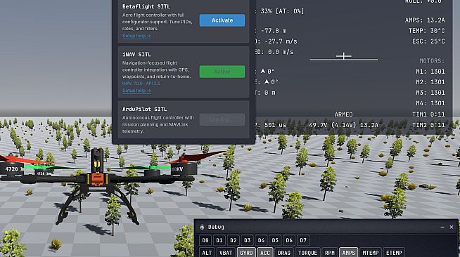 SITL Forge – External FC: iNAV