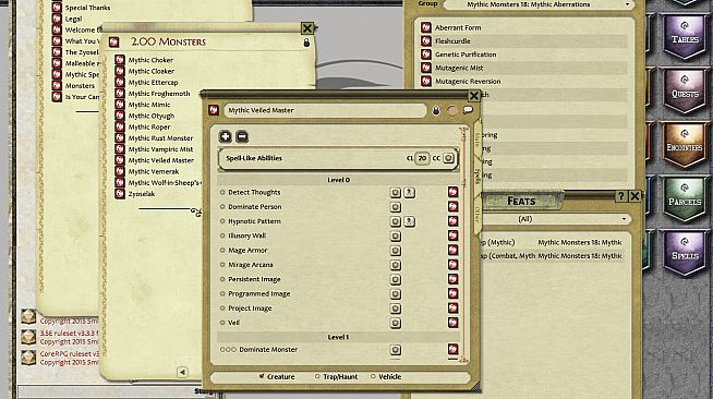 Fantasy Grounds - Mythic Monsters #18: Aberrations (PFRPG)