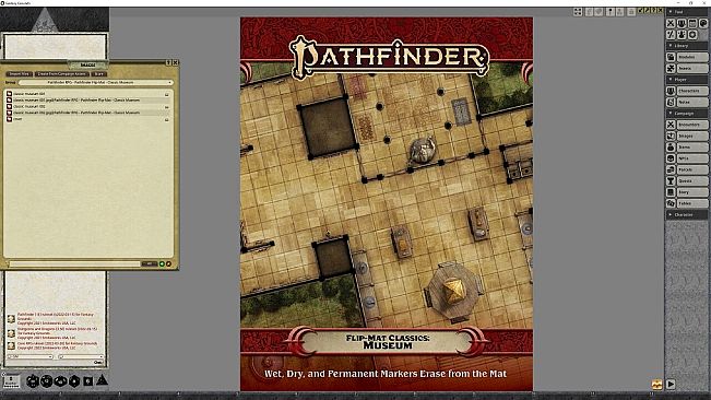 Fantasy Grounds - Pathfinder RPG - Pathfinder Flip-Mat - Classic Museum