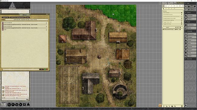 Fantasy Grounds - Pathfinder RPG - Pathfinder Flip-Mat - Classic Hamlet