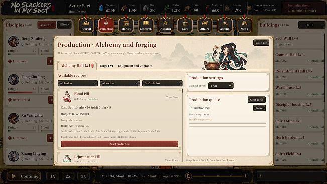 No Slackers in My Sect