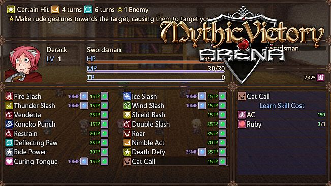 Mythic Victory Arena - Unlock All Skills