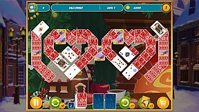 Solitaire Christmas. Match 2 Cards