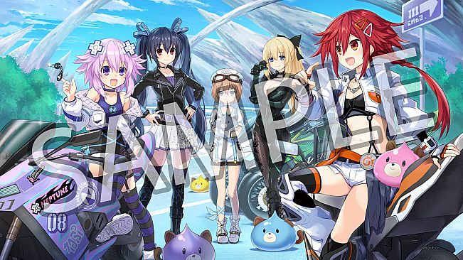 Neptunia Riders VS Dogoos Digital Art Book + Wallpaper