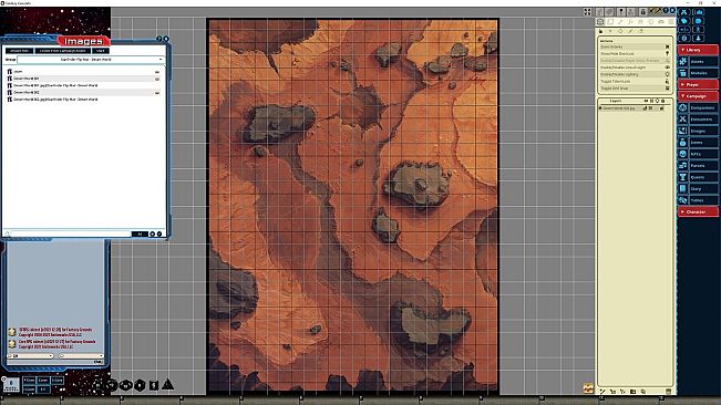 Fantasy Grounds - Starfinder RPG - FlipMat - Desert World