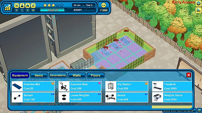 Gym Empire - Gym Tycoon Sim Management