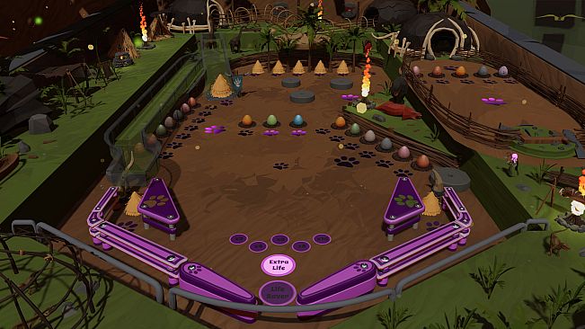 Roxy Raccoon's Pinball Panic - Prehistoric Paradise