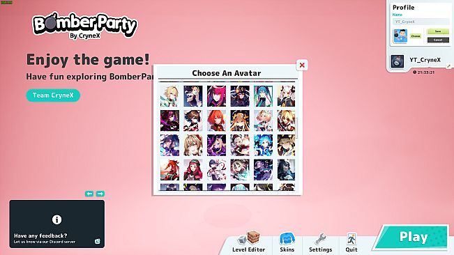 Bomber Party Anime Avatars DLC