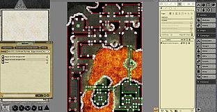 Fantasy Grounds - Pathfinder RPG - Pathfinder Flip-Mat: Bigger Ancient Dungeon