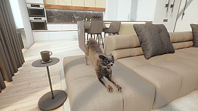 CATS GAME: stray cat, pet kitty, dog simulation adventure