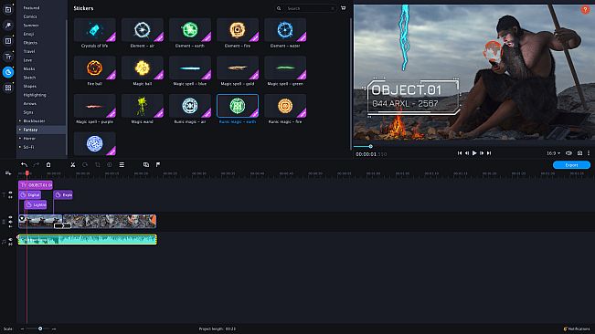 Movavi Video Editor Plus 2021 Effects - Cinematic Set
