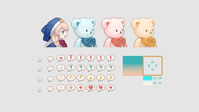 RPG Maker MZ - Pastel Kawaii Assets