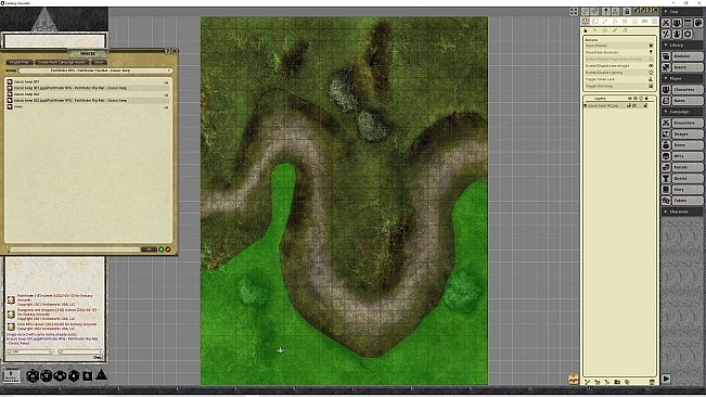 Fantasy Grounds - Pathfinder RPG - GameMastery Flip-Mat - Classic Keep