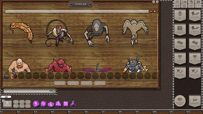 Fantasy Grounds - Jans Token Pack 02 - Desert Creatures