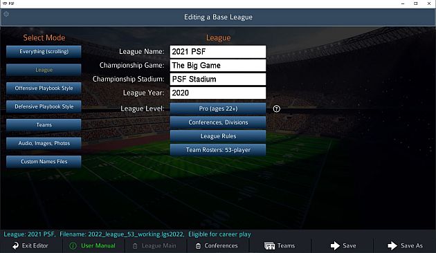 Pro Strategy Football 2022