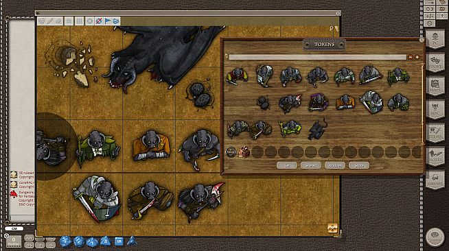 Fantasy Grounds - Black Dragons (Token Pack)