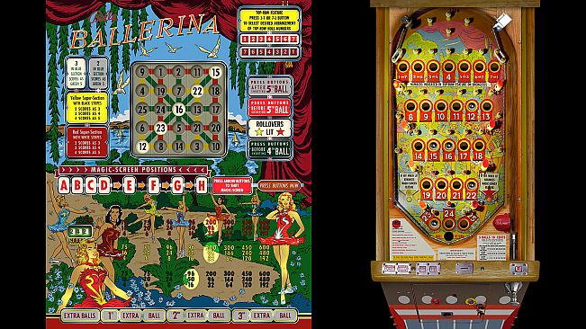 Bingo Pinball Gameroom - Bally Ballerina