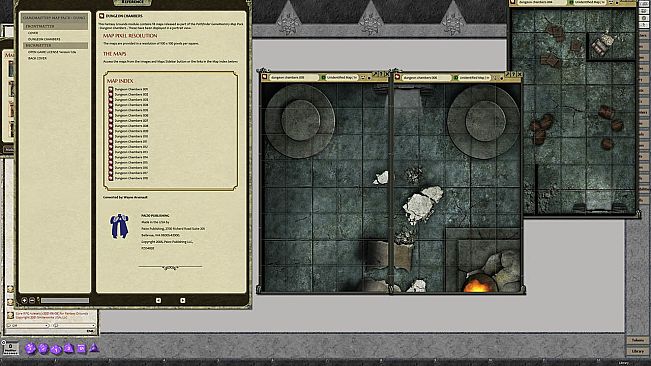 Fantasy Grounds - GameMastery Map Pack: Dungeon Chambers
