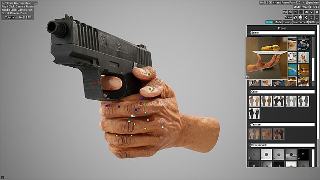 HAELE 3D - Hand Poses Pro - Drawing References