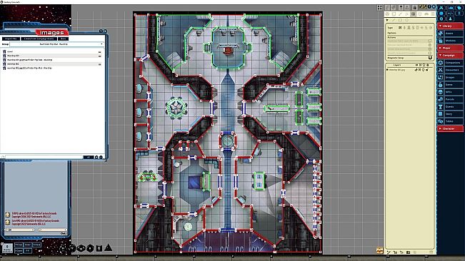 Fantasy Grounds - Starfinder RPG - Flipmat - Warship