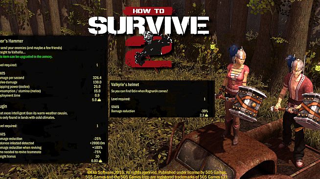How To Survive 2 - Norse God Skin Pack