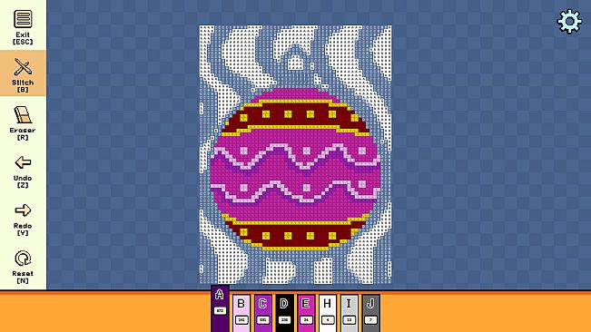 Pixel Cross Stitch - Christmas Baubles Pack 3