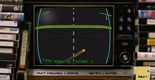 FIRST STEAM GAME VHS - COLOR RETRO RACER : MILES CHALLENGE