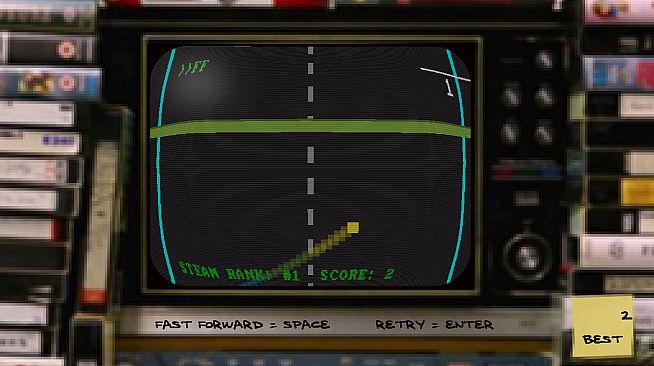 FIRST STEAM GAME VHS - COLOR RETRO RACER : MILES CHALLENGE